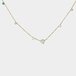 WWAKE opal and diamond necklace layered with gold jewelry at SHOP YUCCA Denver