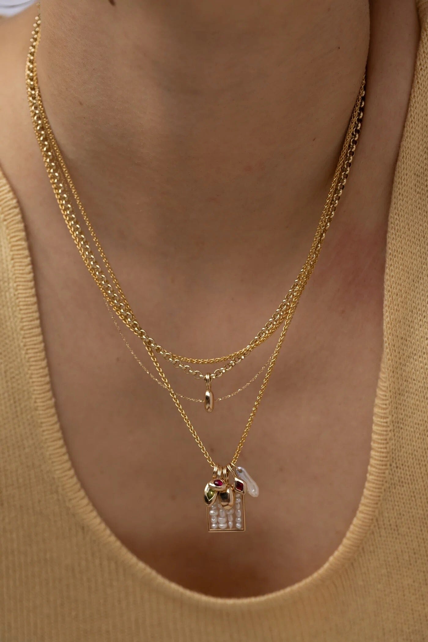 WWAKE | Small Weaving Necklace - Necklaces - YUCCA, Artistic jewelry for women, boutique near me, unique jewelry denver.