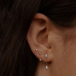 WWAKE - Short Pearl Shower Earring - Earrings - YUCCA, Artistic jewelry for women, boutique near me.
