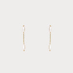 WWAKE - Short Pearl Shower Earring - Earrings - YUCCA, Artistic jewelry for women, boutique near me.