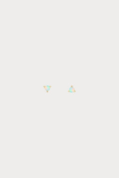 WWAKE - Small Opal Stud - Earrings - YUCCA, modern fine jewelry Denver, ethical fine jewelry, minimalist fine jewelry.