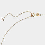 WWAKE Sapphire Three-Step Necklace 14k recycled gold chain with adjustable clasp detail, YUCCA Denver