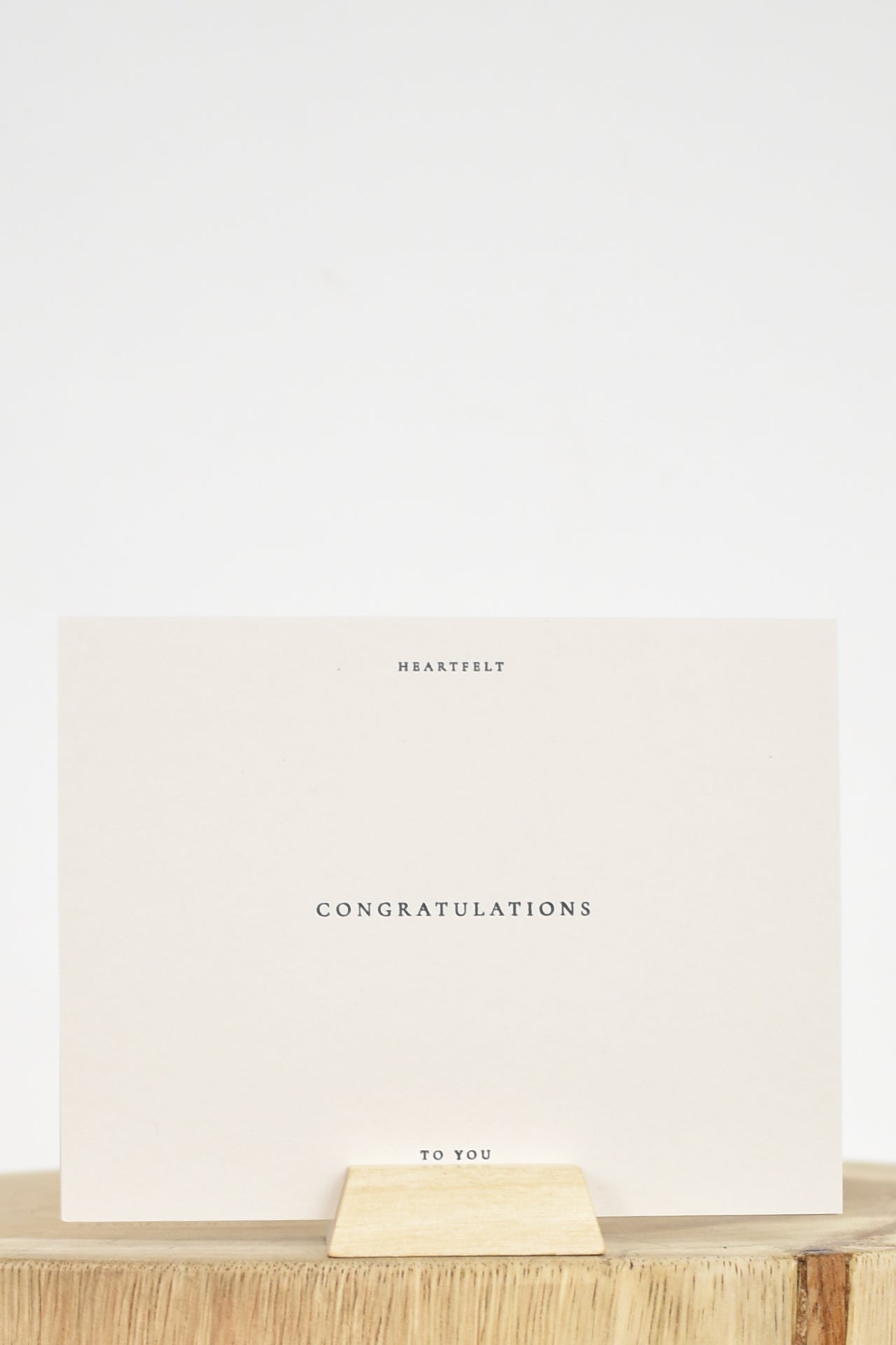 Jaymes Paper | Congratulations Card In Stone- SHOP YUCCA Card JAYMES PAPER - YUCCA 