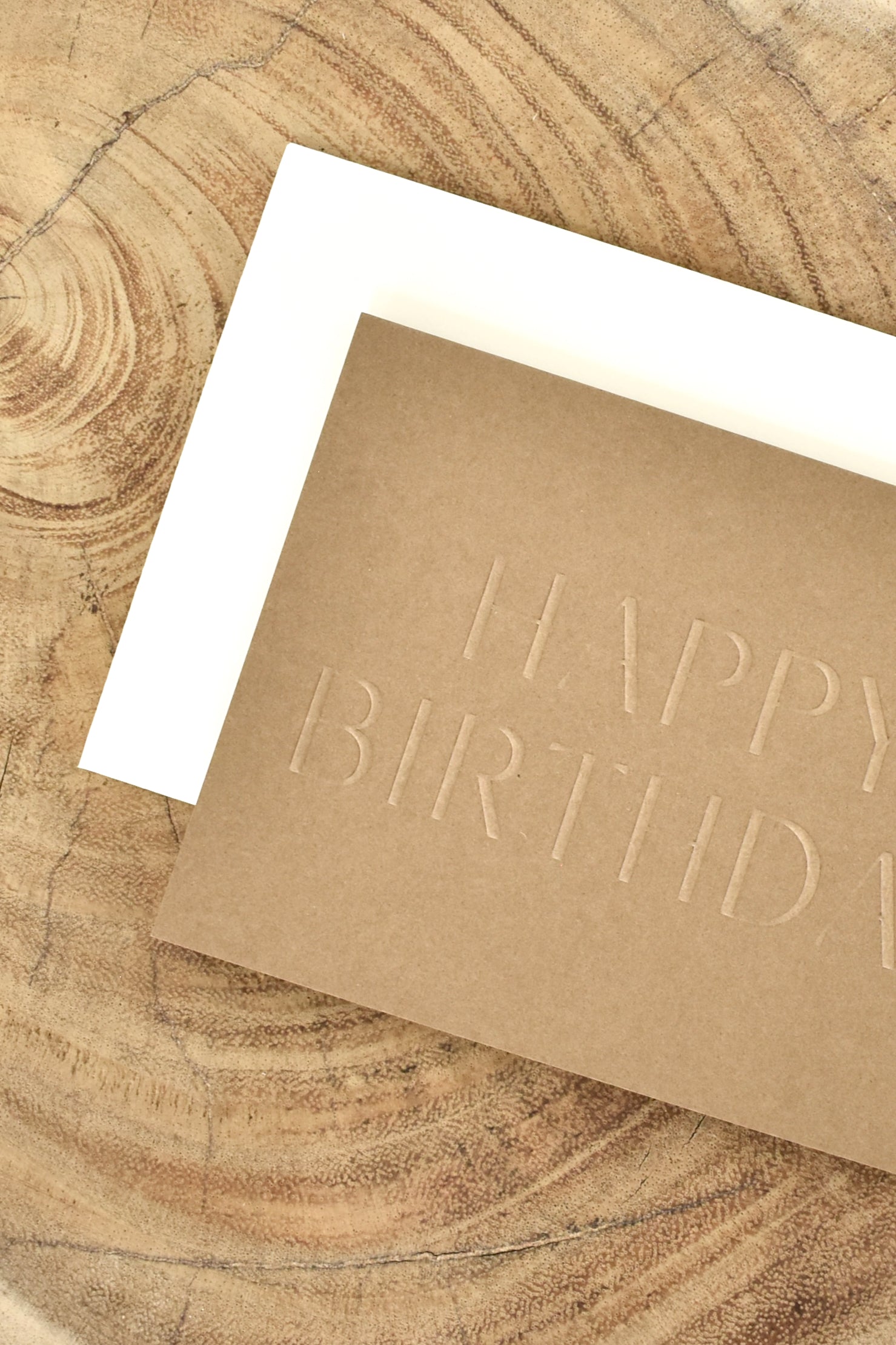 Jaymes Paper | Happy Birthday Card In Brown- SHOP YUCCA Card JAYMES PAPER - YUCCA 