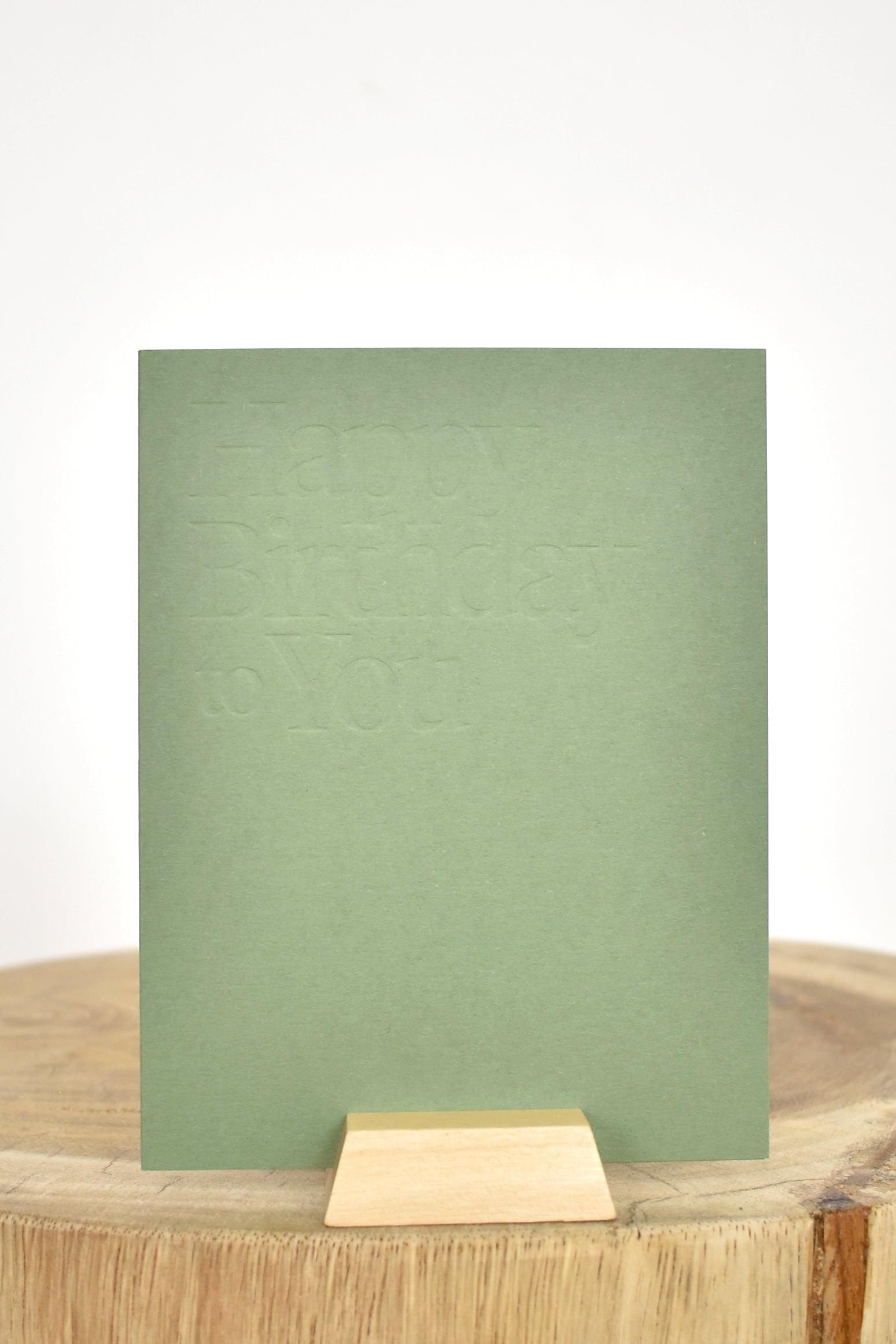 Jaymes Paper | Happy Birthday Card In Olive- SHOP YUCCA Card JAYMES PAPER - YUCCA 