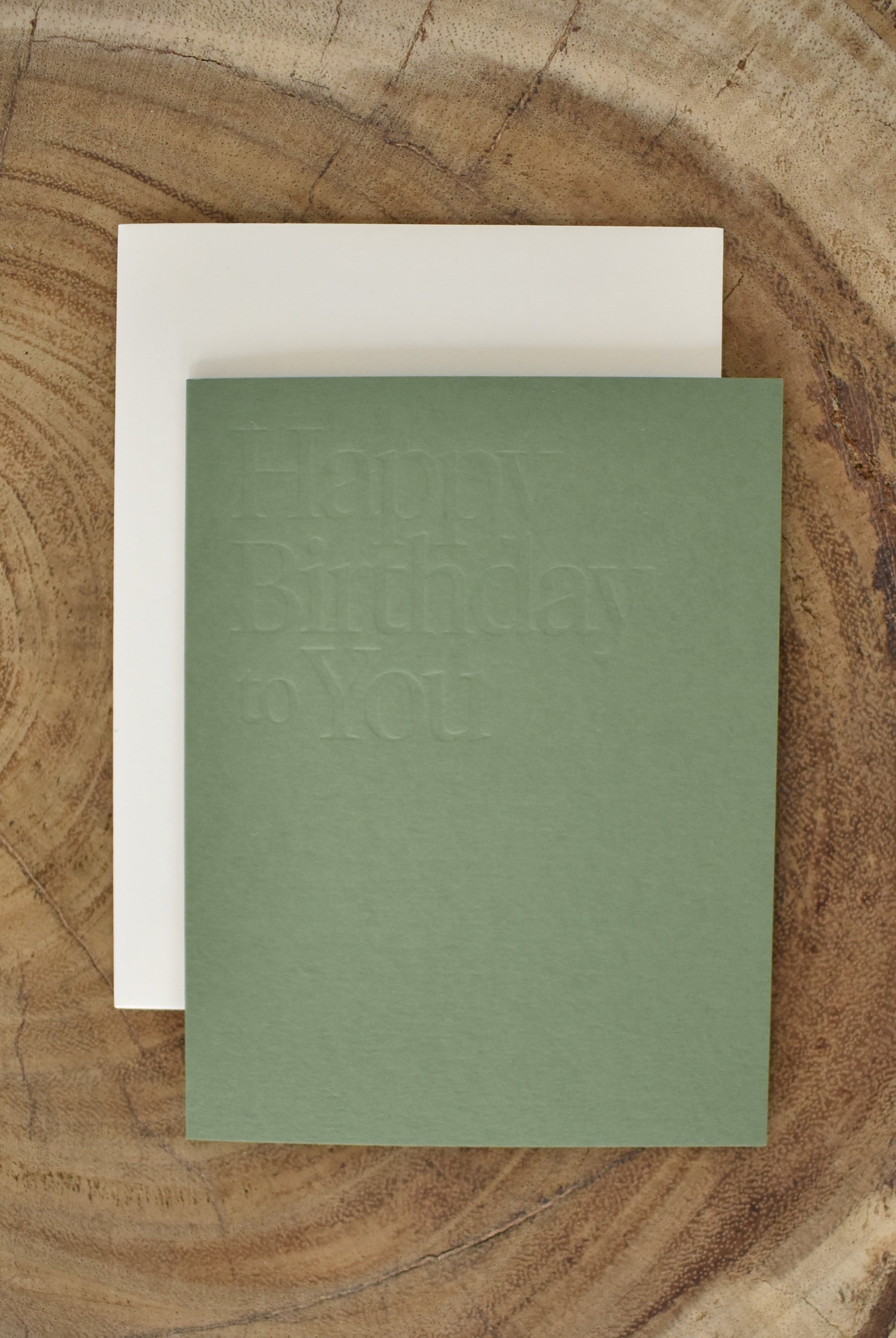 Jaymes Paper | Happy Birthday Card In Olive- SHOP YUCCA Card JAYMES PAPER - YUCCA 