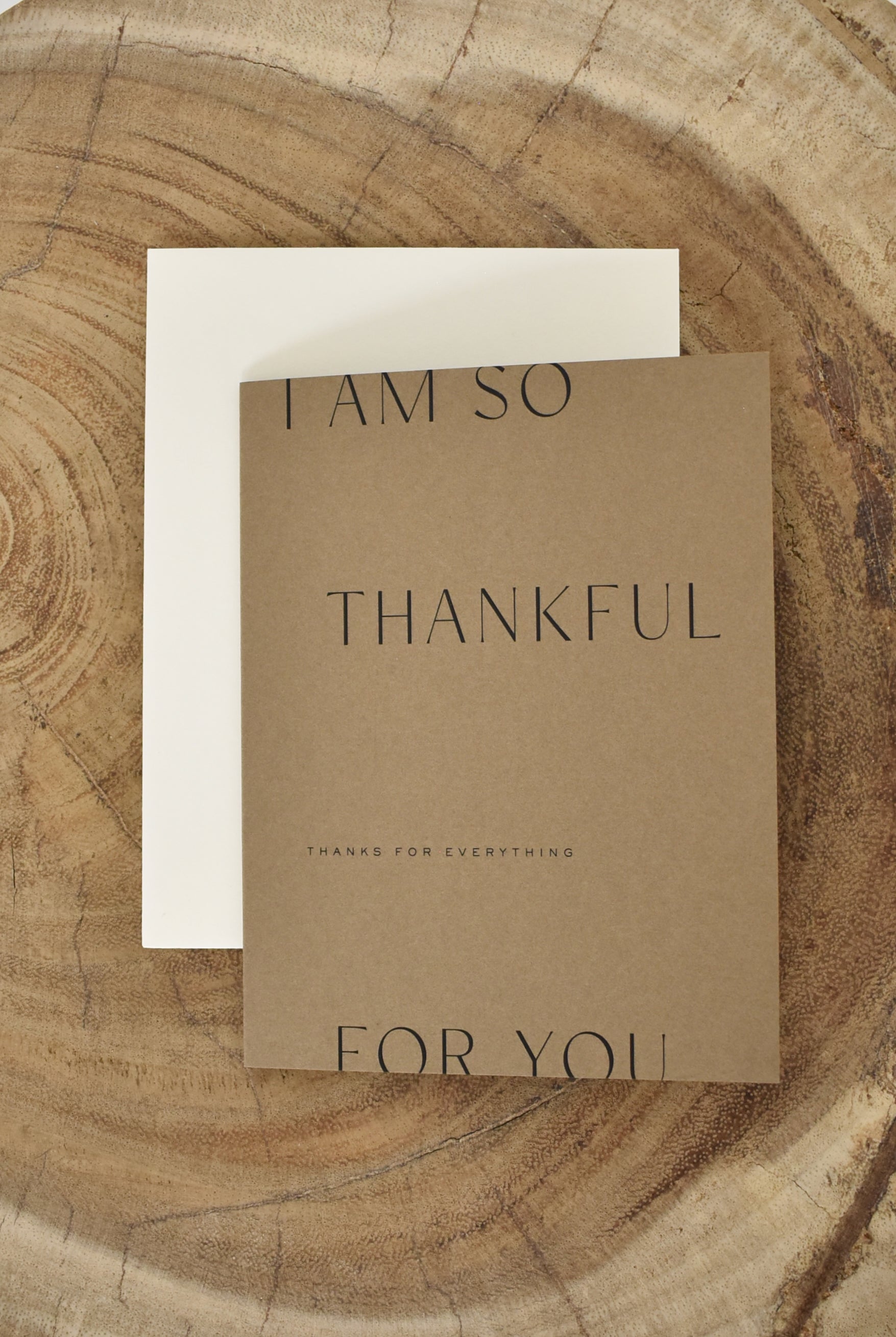 Jaymes Paper | Thank You Card In Brown- SHOP YUCCA Card JAYMES PAPER - YUCCA 