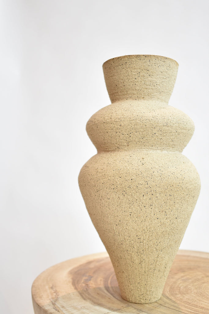 Ruby Bell Ceramics | Curvy Vessel In Speckled Clay - SHOP YUCCA Vases RUBY BELL CERAMICS - YUCCA 