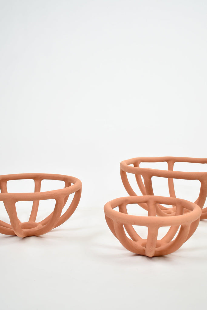 SIN Ceramics | Large Prong Bowl In Terracotta - SHOP YUCCA Ceramic SIN CERAMICS - YUCCA 