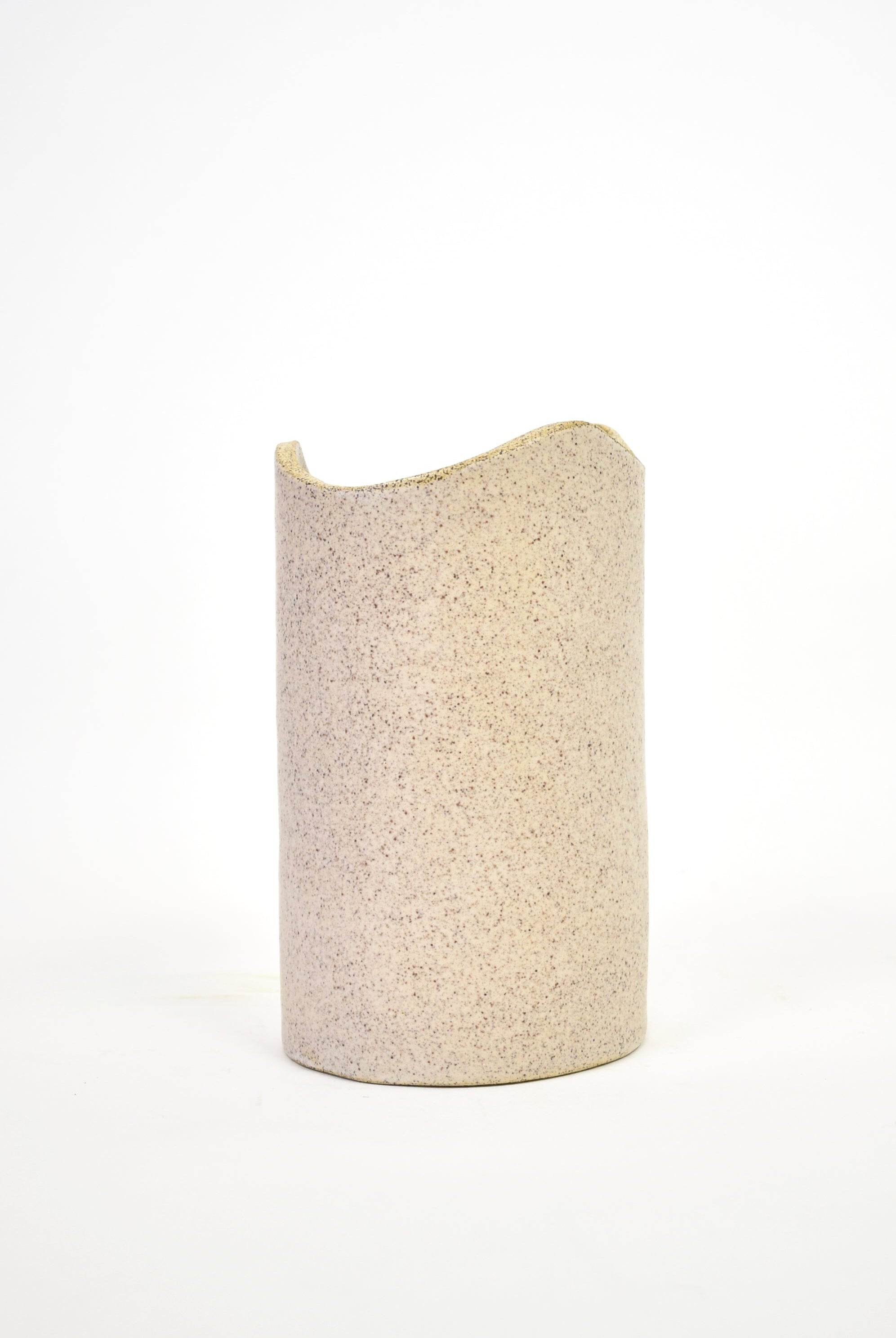 SIN Ceramics | Swell Utensil Holder In Speckled White - SHOP YUCCA Ceramic SIN CERAMICS - YUCCA 